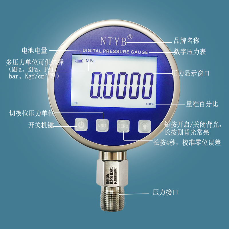 数字显示压力表s200